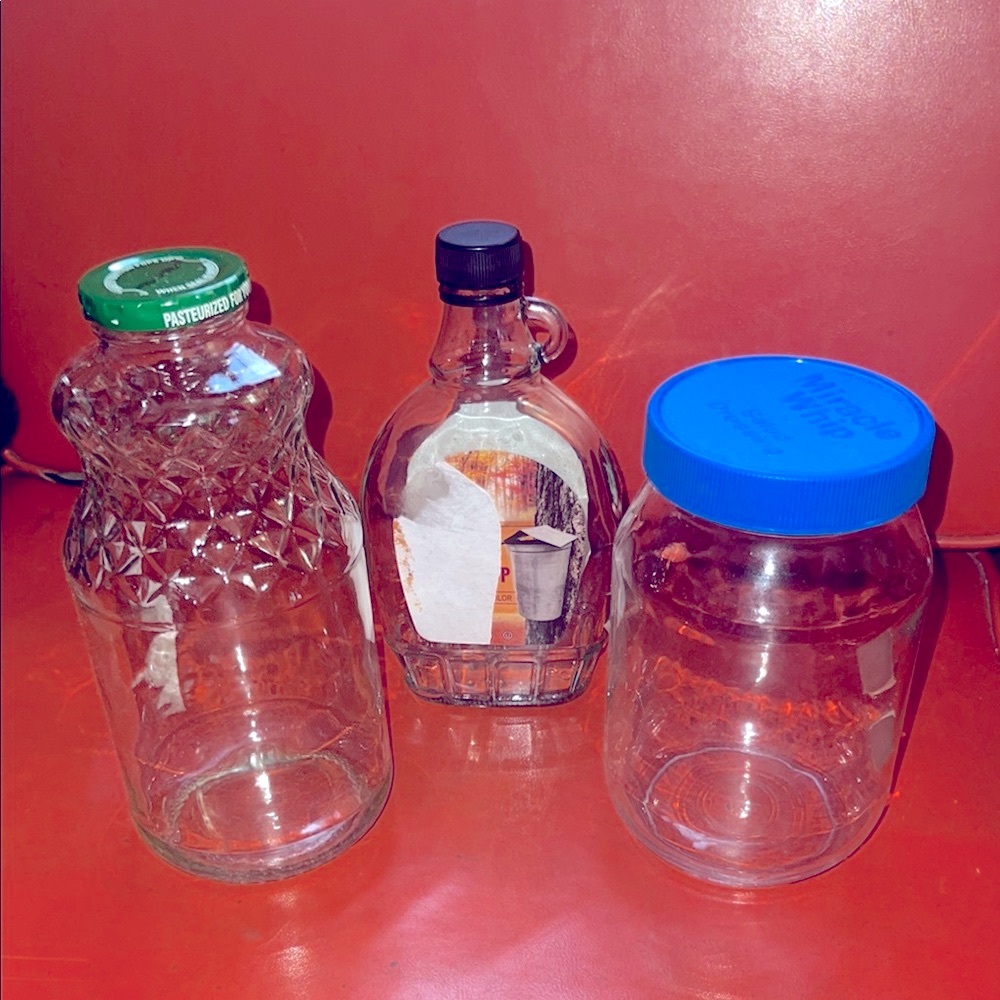 Assorted Glass Jars with Lids